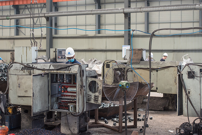 六盘水网架配件-锥头加工车间