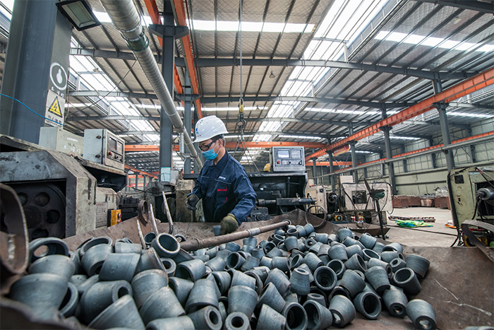 六盘水网架配件-锥头加工车间